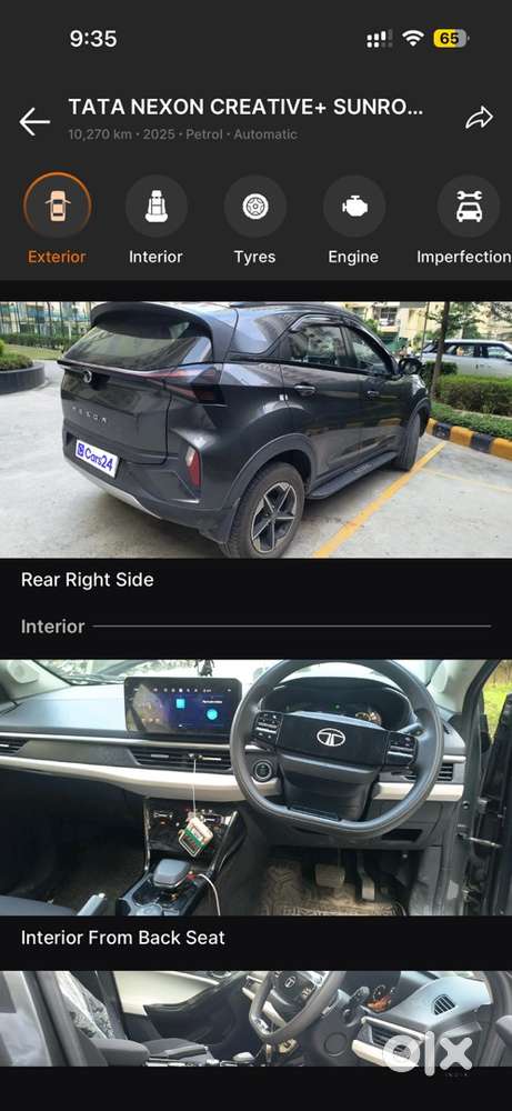 Tata Nexon Creative Plus (s) Amt Petrol Automatic 2025