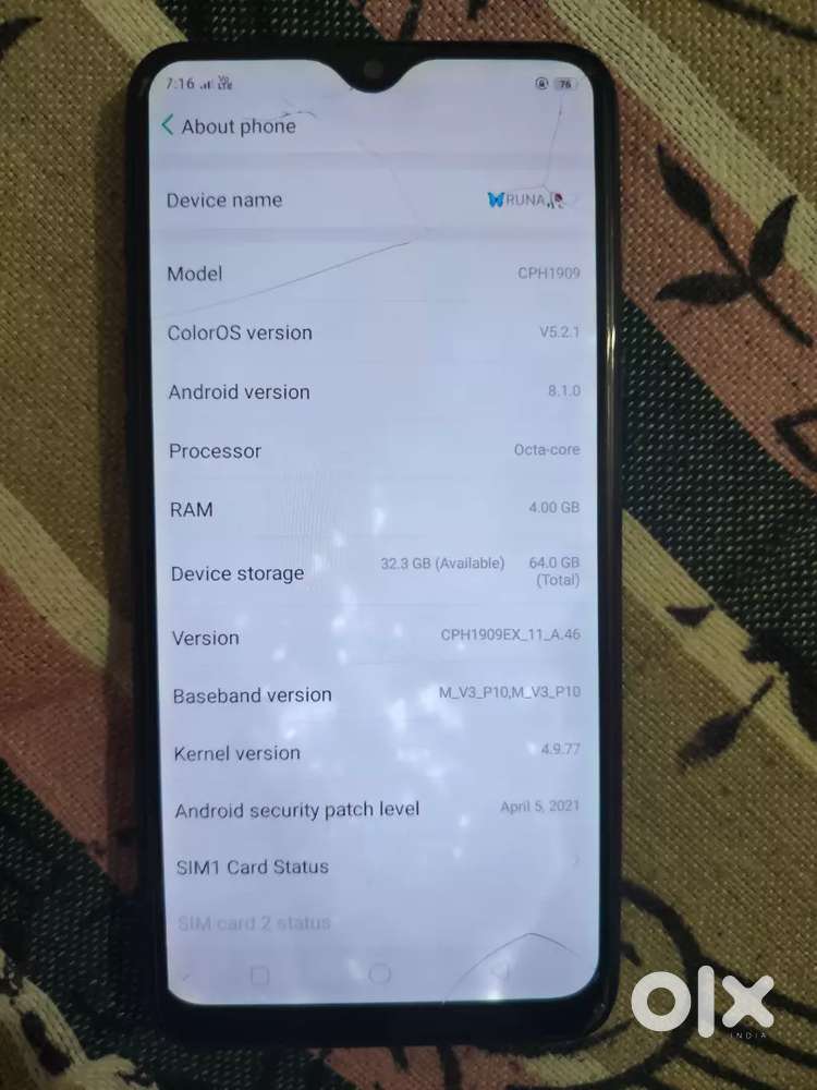 Oppo A5S  mobile phone