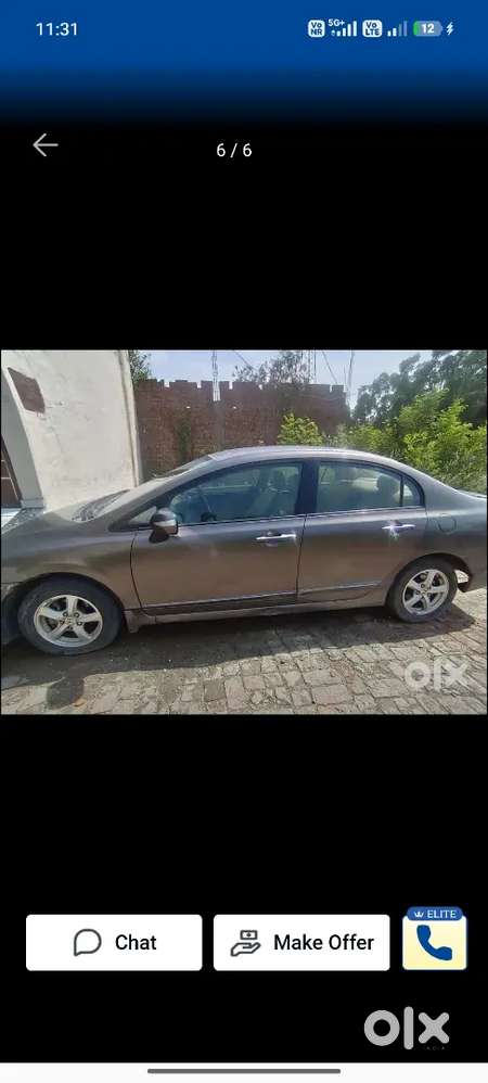 Honda Civic 2011 Mt 966625 Km Third Owner