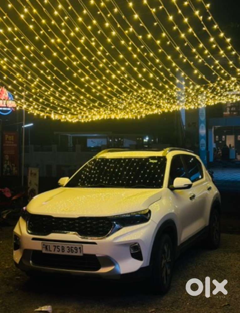 Kia Sonet Htx Diseal 2021 White Sunroof