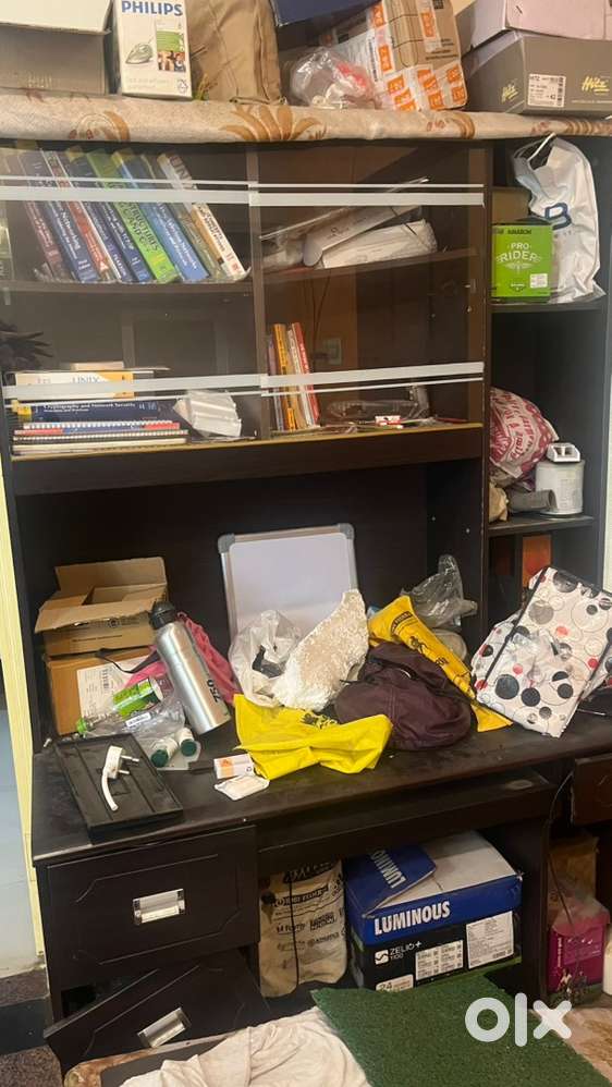 Study table cum book shelf