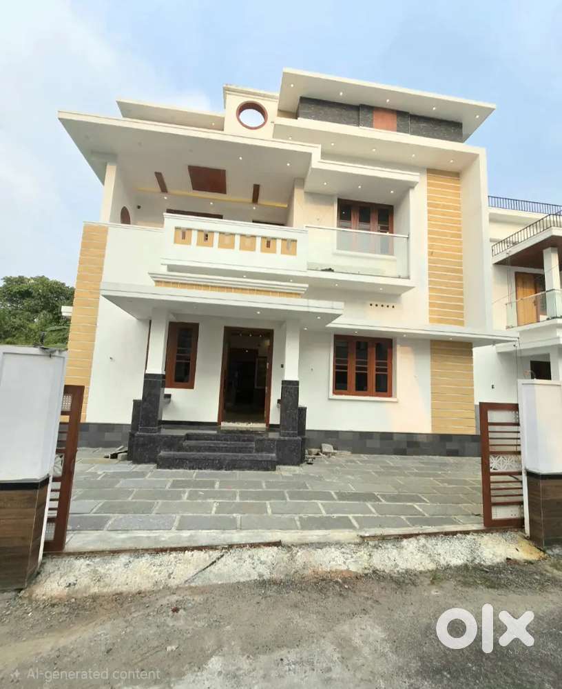 READY TO MOVE 4BED ROOMS HOUSE IN VARAPUZHA NEAR KAITHARAM