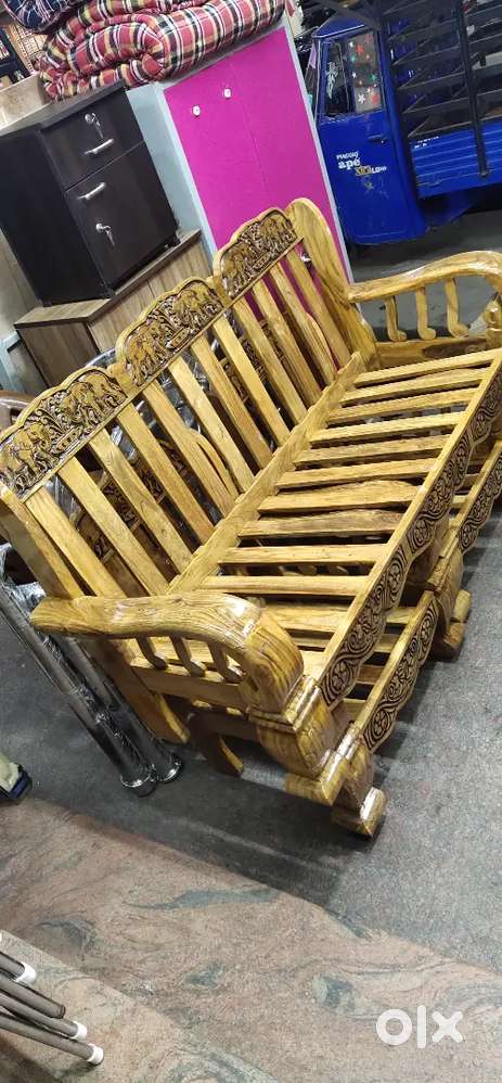 WOODEN SOFA 3+2 SATH ALL TYPE MODEL SIZE AVAILABLE