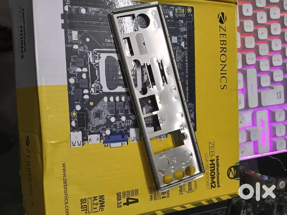 Zeb H110m2 Motherboard + Intel i3 8th gen. 4C 4T