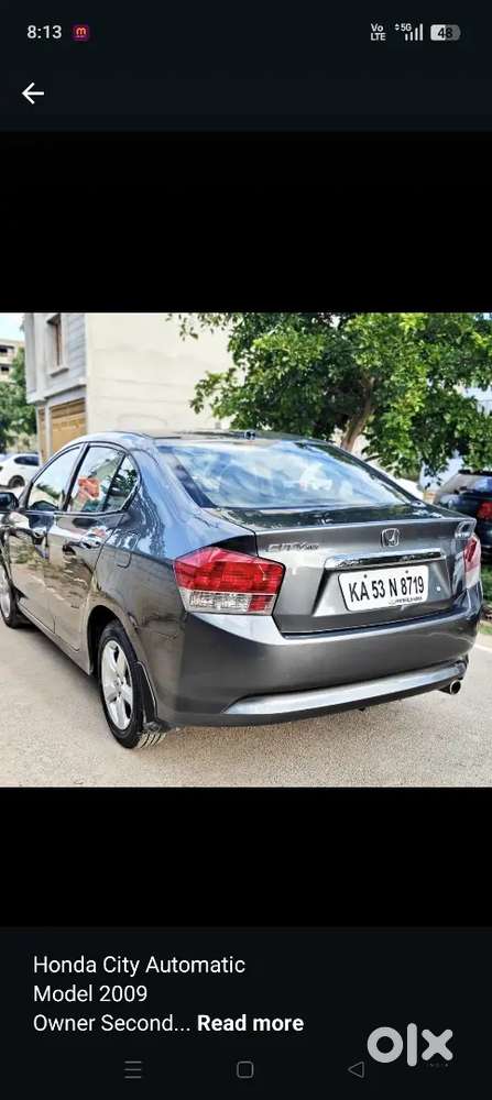 Honda City Automatic 
Model 2009
Owner 2
Insurance Running 
Fc Till 20