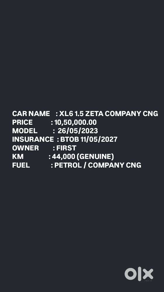 Maruti Suzuki Xl6 Zeta Mt Cng, 2023, Cng & Hybrids
