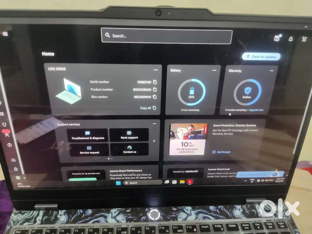 Lenovo loq series 8 months old urgent money need no time pass