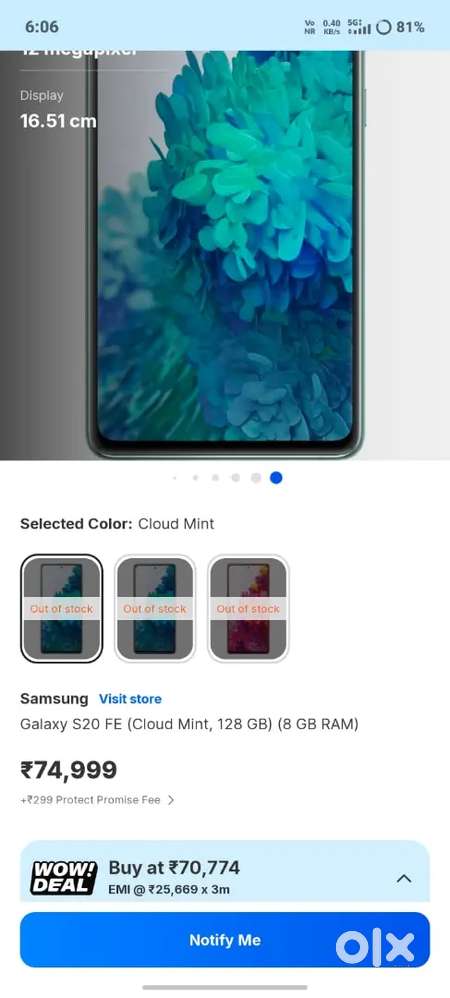 Samsung S20 FE 5g