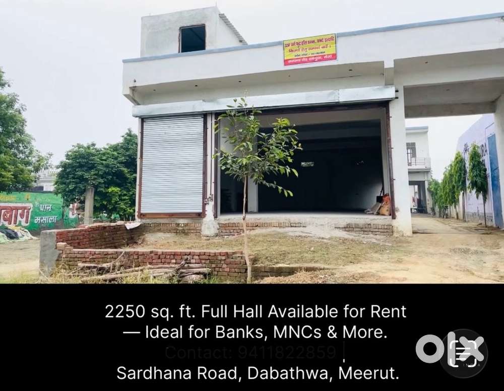 2250 sq ft Hall Available for Rent