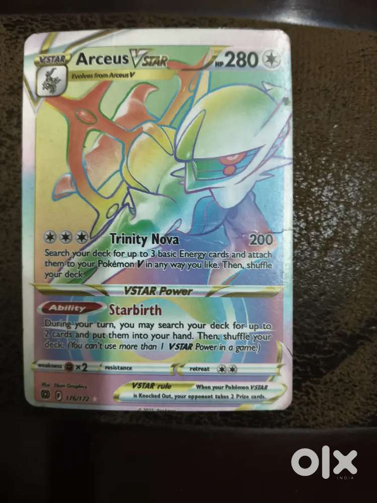 pokemon card arceus v star Arceus VSTAR Pokemon Crown Zenith Full Art Secret #GG70 PSA 10
