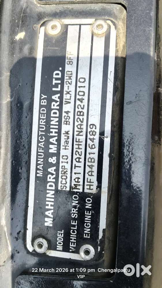 Mahindra Scorpio Getaway 2010 Diesel 170000 Km Driven 4 New Tyre