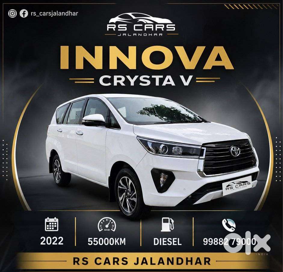 Toyota Innova Crysta 2.4 V 7 Str, 2022, Diesel