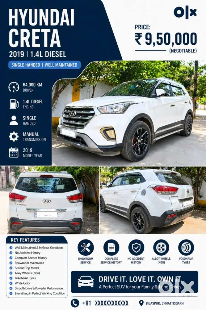 Hyundai Creta 2019 Diesel Manual