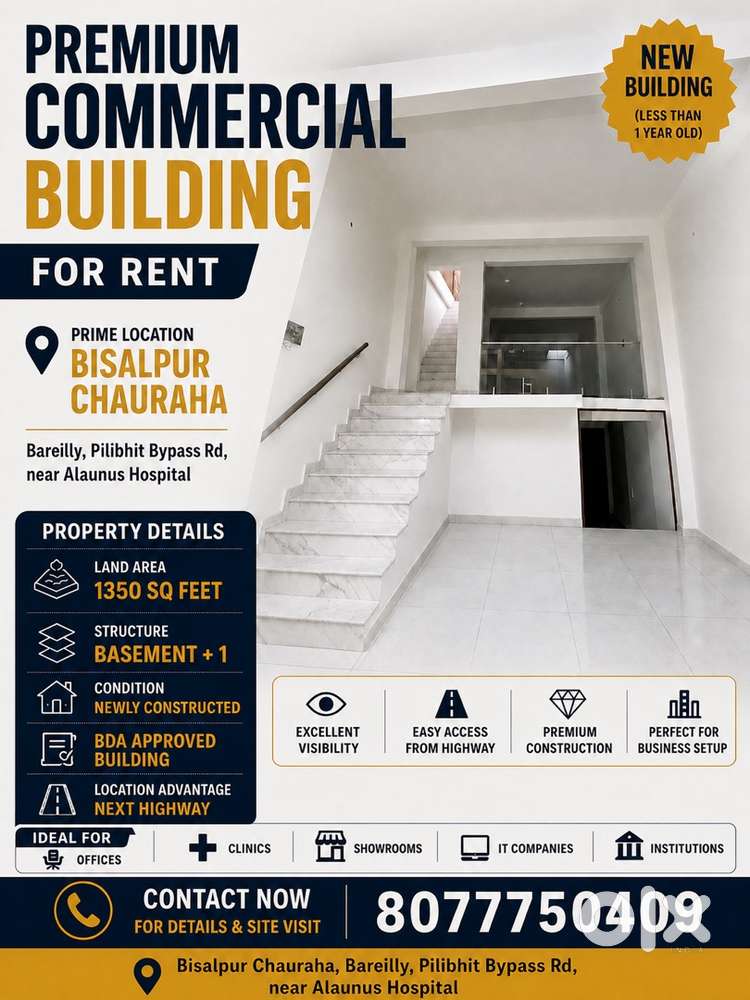 *Commercial Building for Rent* &ndash; Prime Location