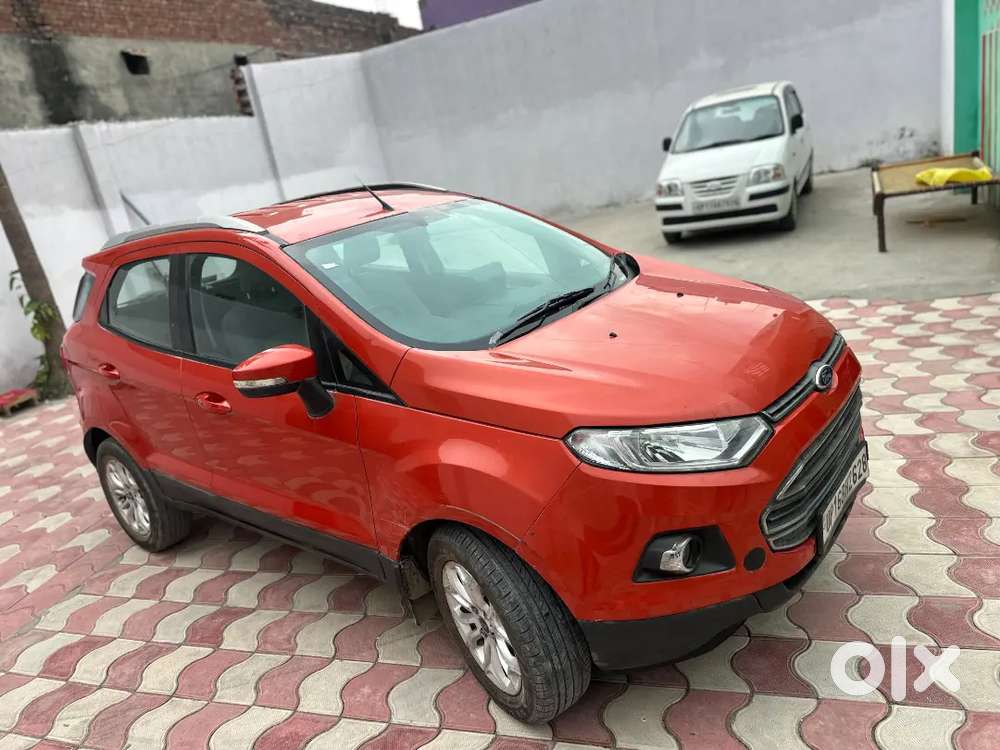 Ford Ecosport Orangecolor 1.5 Diesel 2016 Top Model Push Button Start