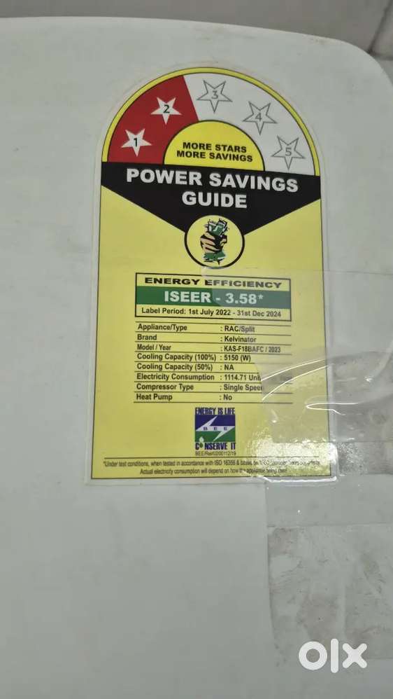 1.5 Ton Kelvinator AC