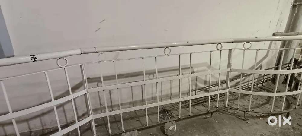 White Iron balcony Railing.