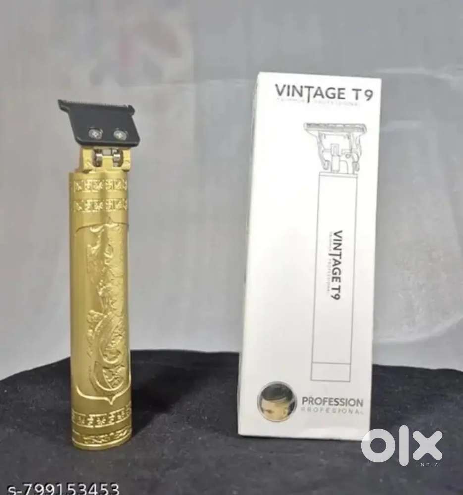 Product Title: Vintage T9 Professional Gold Hair Trimmer for Men | Bea