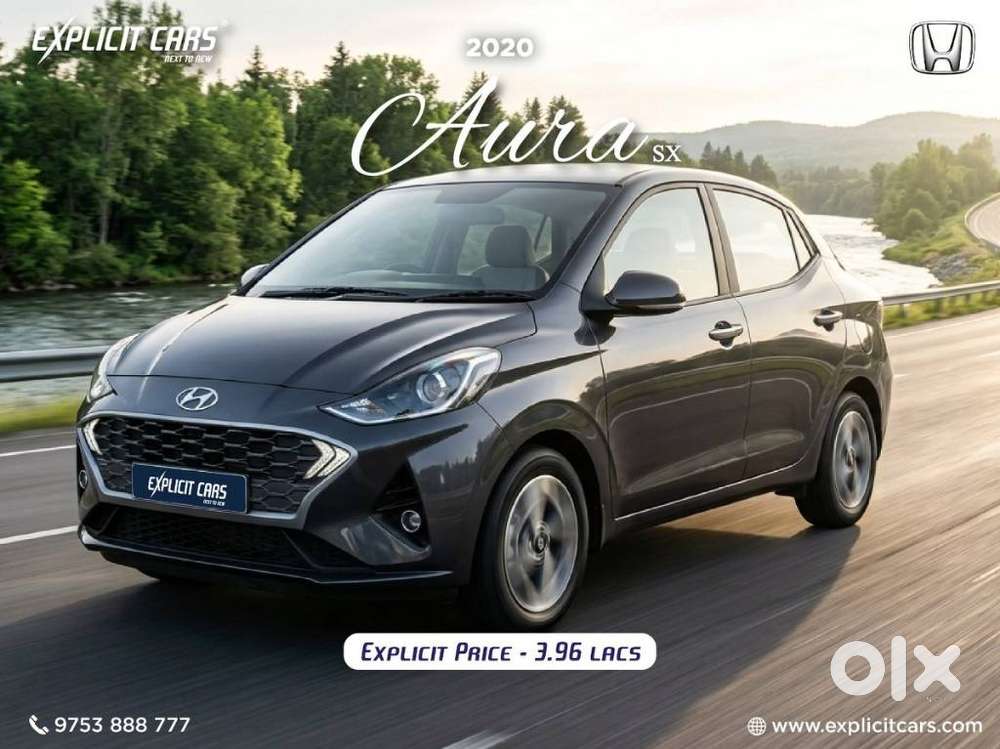 Hyundai Aura Sx 1.2 Petrol, 2020, Petrol