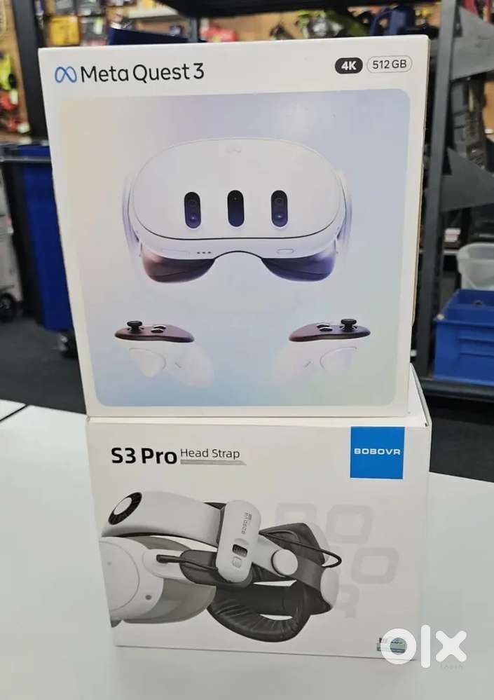 Meta Quest 3 512GB VR Headset - White Includes Bobova S3 Pro Head