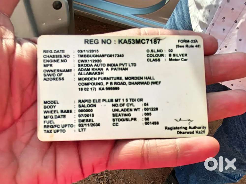 Skoda Rapid 2015 Diesel 126300 Km Driven