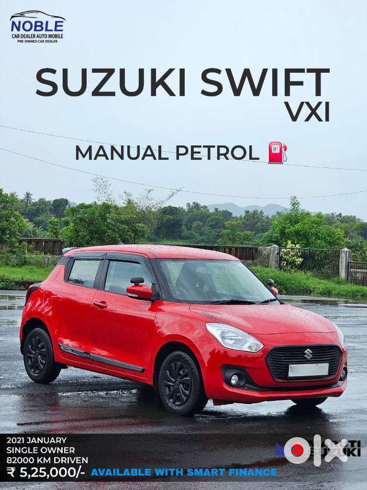 Maruti Suzuki Swift Vxi + Manual, 2021, Petrol