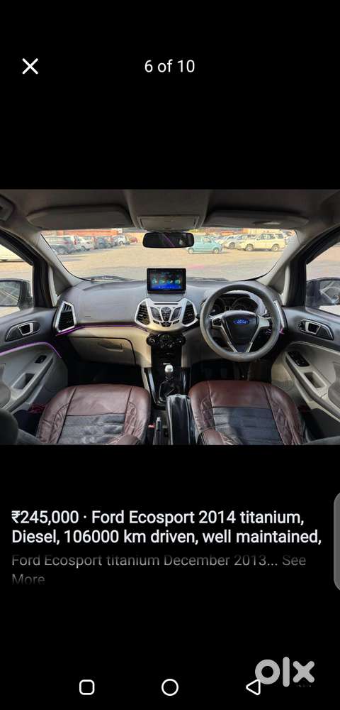 Ecosport Titanium Dec 2013 Owner 3rd 106000 Km Driven Diesel Good Car