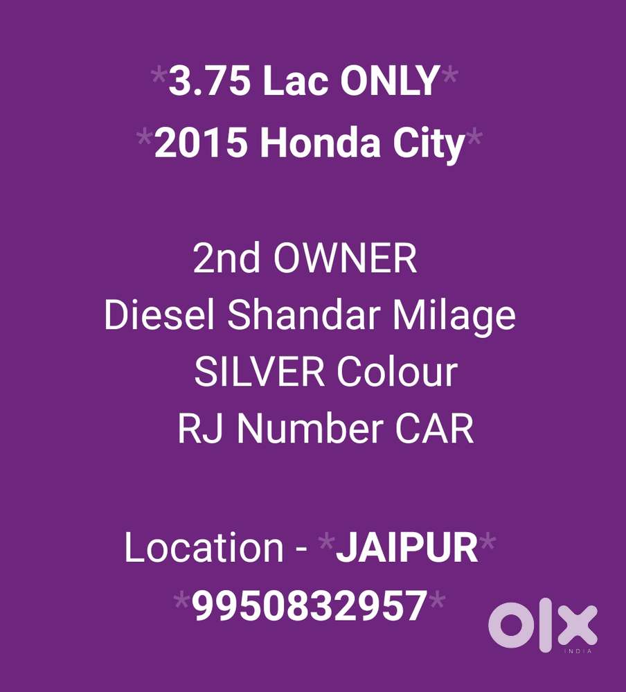 Honda City I Dtec V, 2015, Diesel