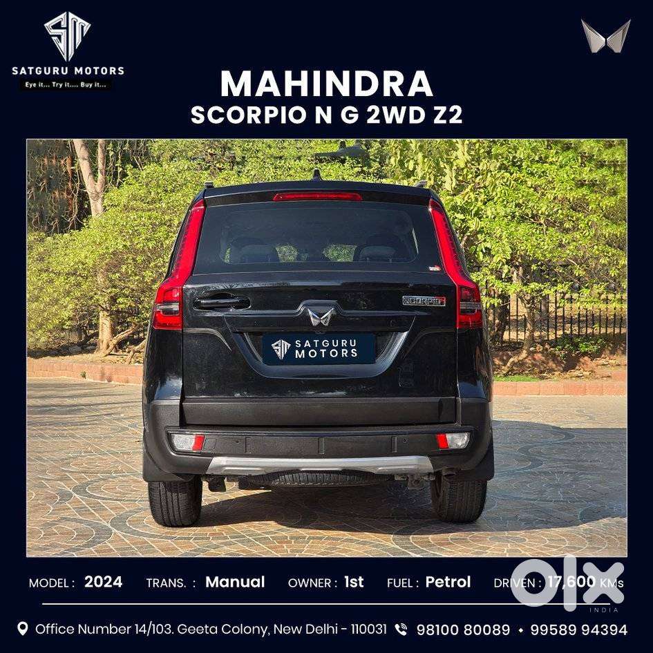 Mahindra Scorpio N Z2 Petrol Mt 6 Str, 2024, Petrol
