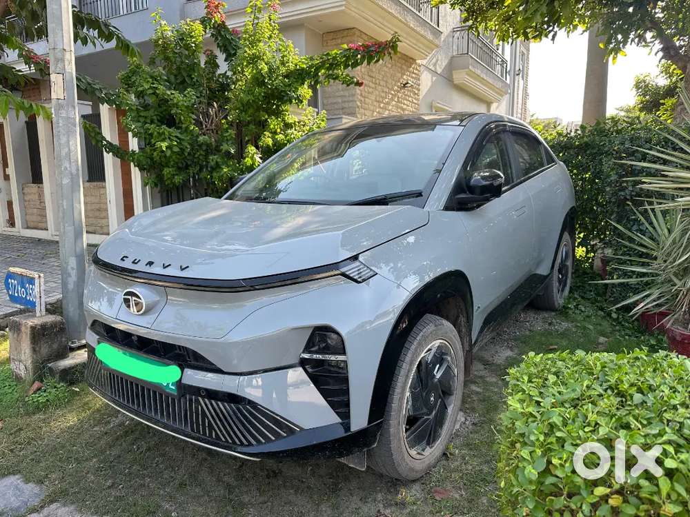 Tata Curvv Ev Grey Colour Top Model