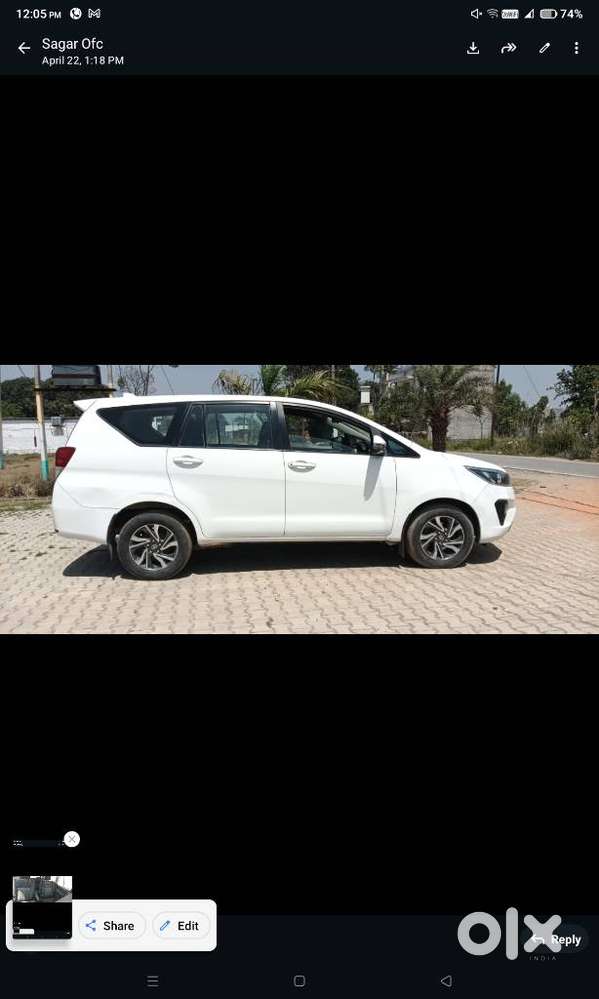 Toyota Innova Crysta 2.4 G Mt, 2022, Diesel