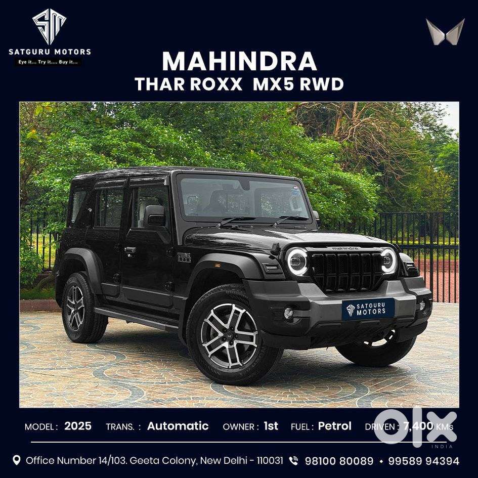 Mahindra Thar Roxx Mx5 Petrol At 2wd, 2025, Petrol