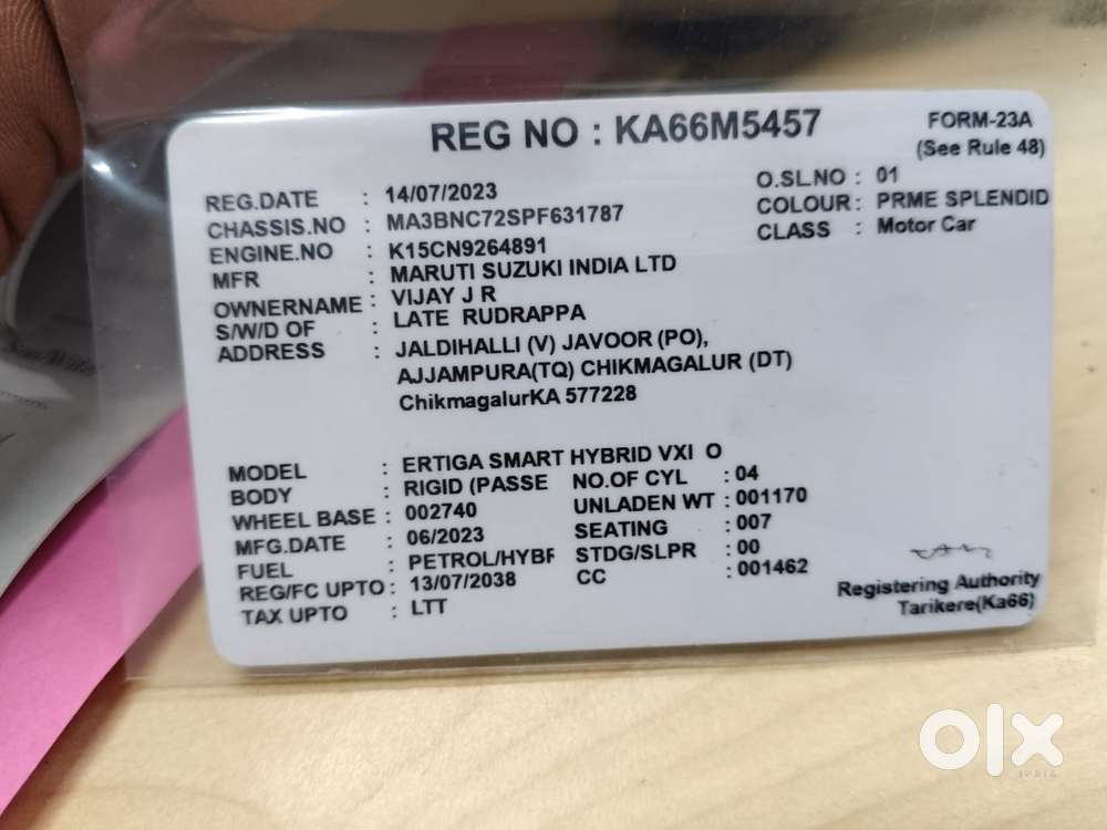 Maruti Suzuki Ertiga Vxi Shvs, 2023, Petrol