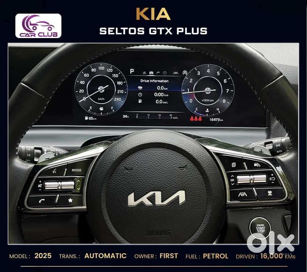 Kia Seltos Gtx Plus 1.5 Turbo Petrol Dct, 2025, Petrol