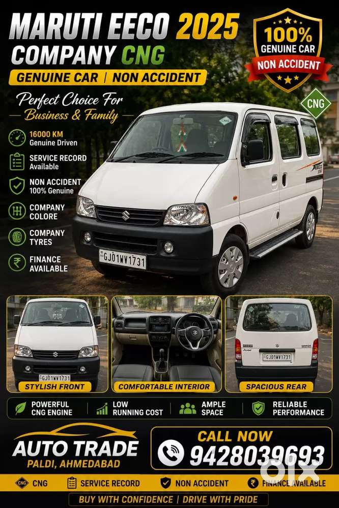 Maruti Suzuki Eeco 5 Str Ac(o) Cng, 2025, Cng & Hybrids