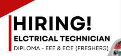 Need an Electrical Diploma holder for part time basis