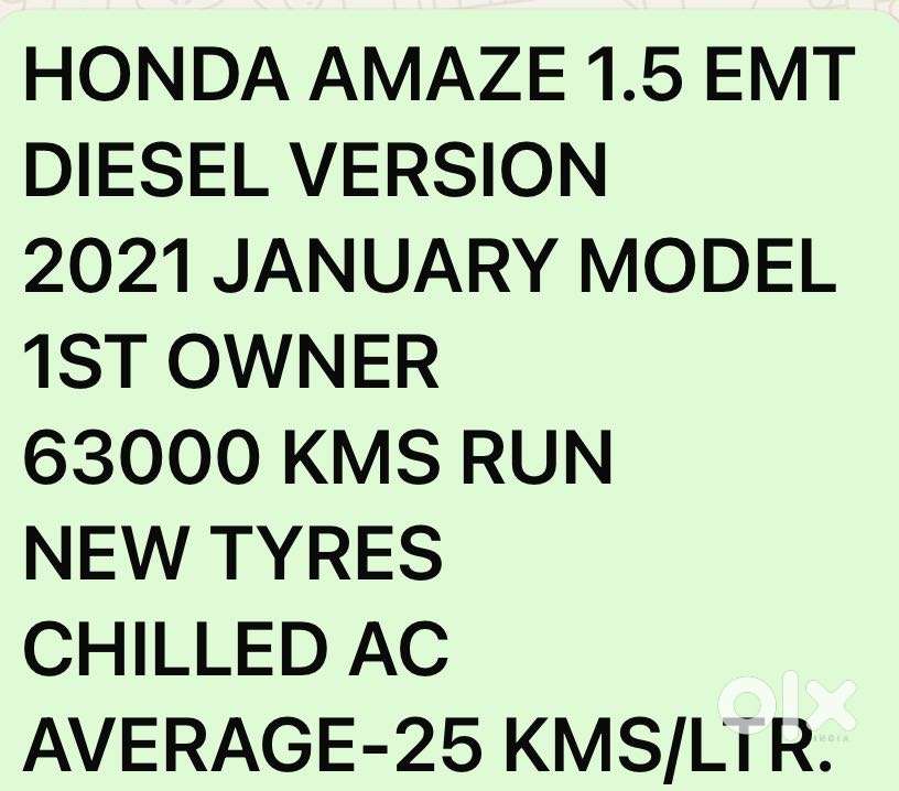 Honda Amaze E Diesel, 2021, Diesel