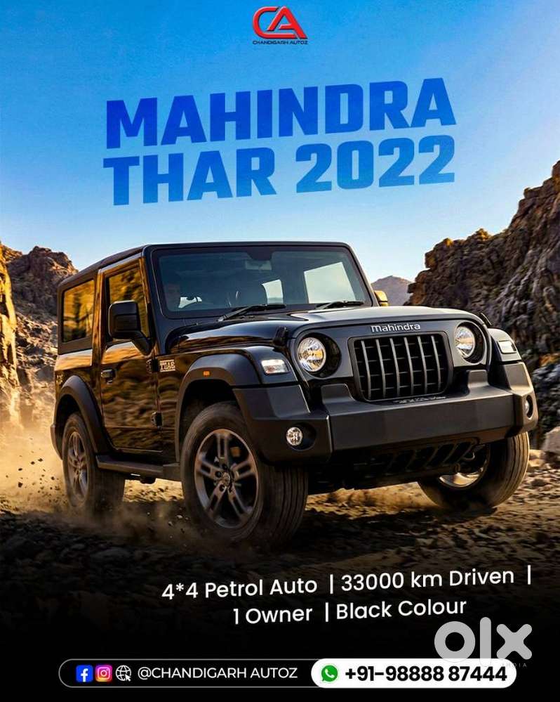 Mahindra Thar Lx 4-str Hard Top At, 2022, Diesel