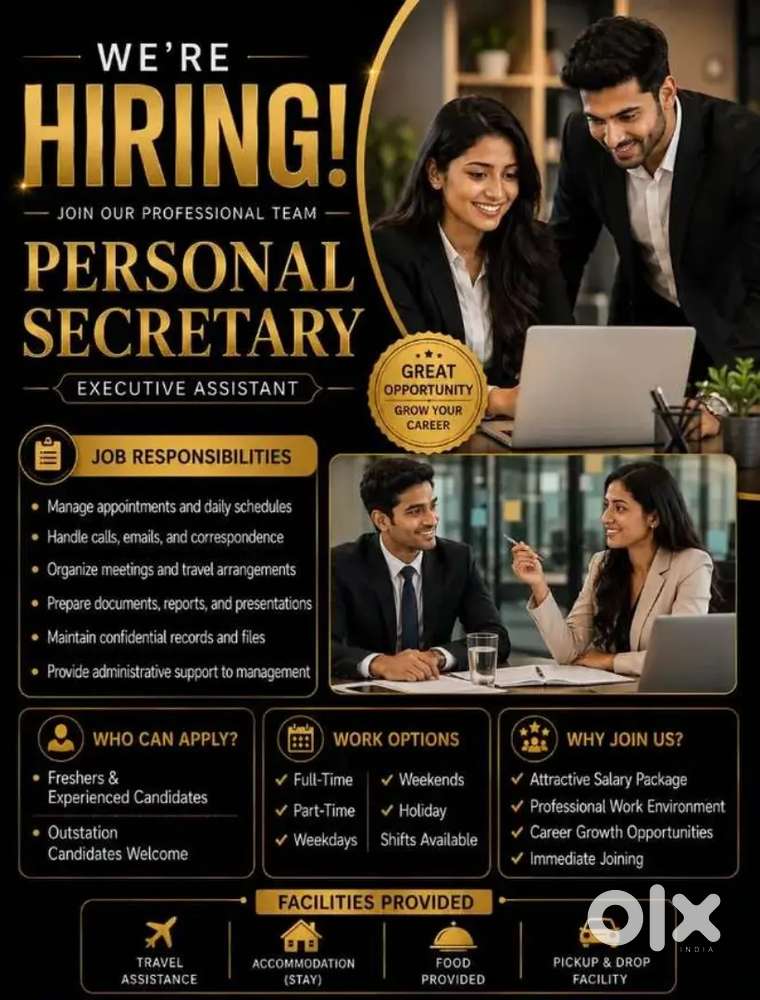 Hiring a female personal secretary
