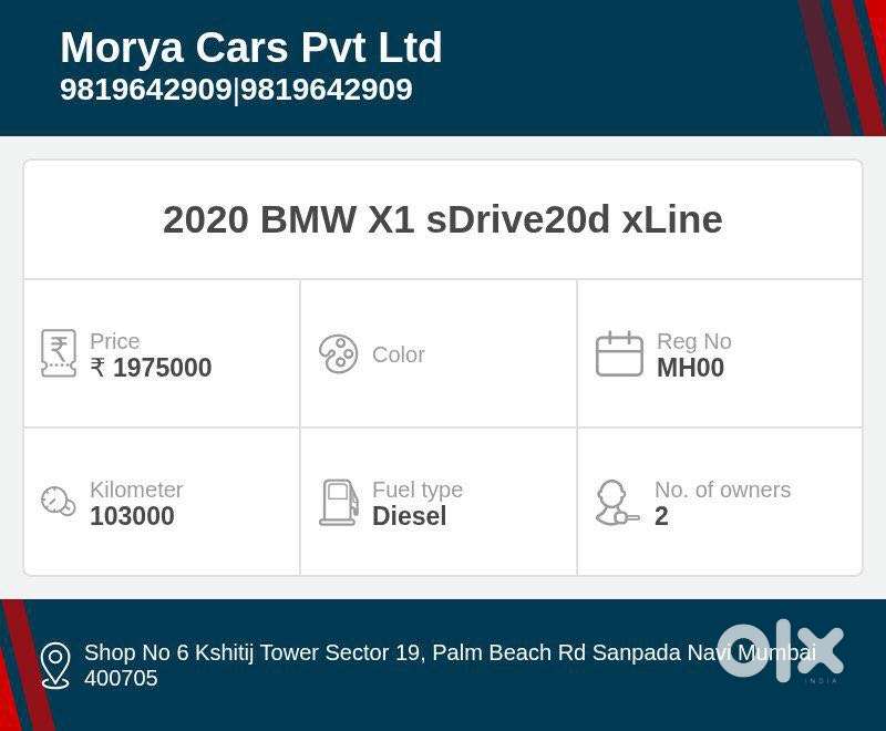 Bmw X1 Sdrive 20d Xline, 2020, Diesel