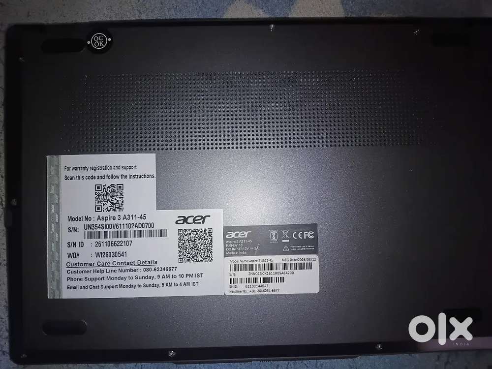 Acer aspire 3 11 Intel celeron Dual Core 11.6 inch windows 11 home