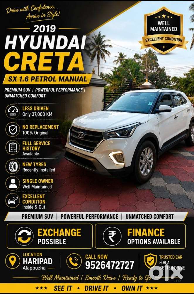 Hyundai Creta 1.6 Sx, 2019, Petrol