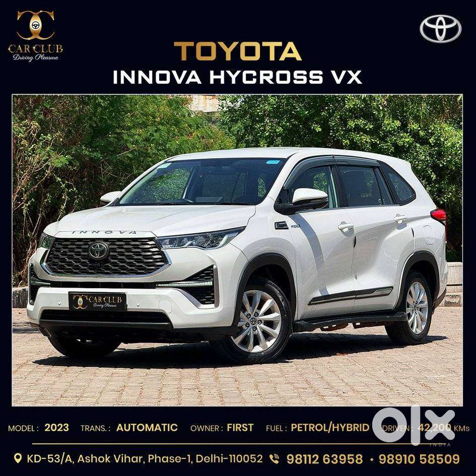 Toyota Innova Hycross 2.0 Vx Hybrid 7 Str, 2023, Petrol