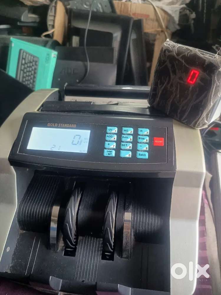 Note counting machine and HP SCANNER EACH ₹1800
