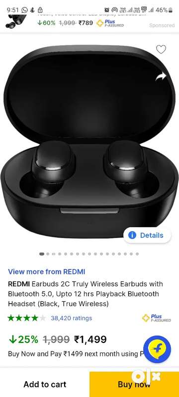 Redmi discount earbuds details