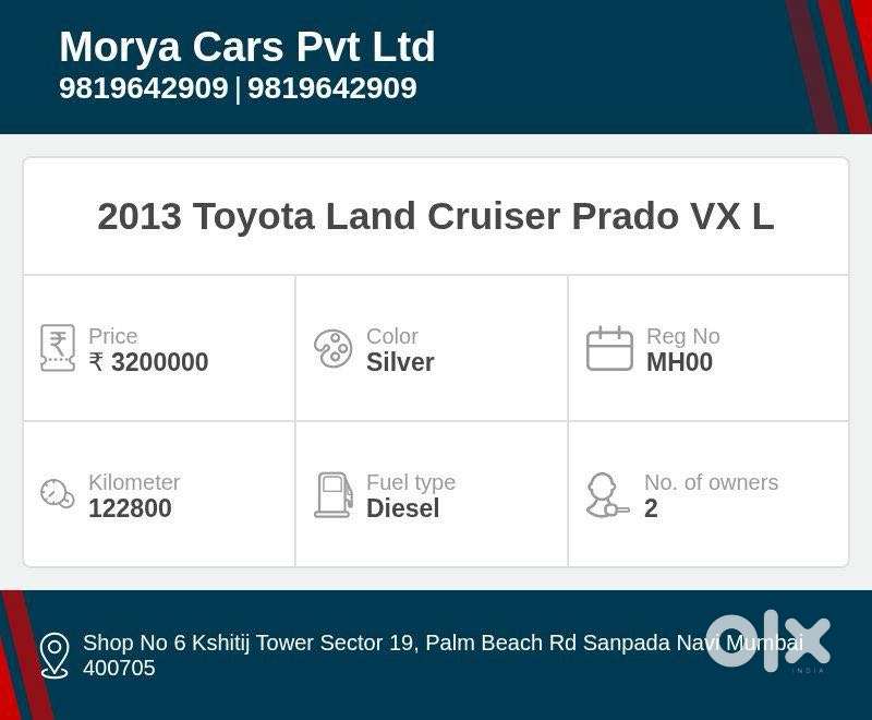 Toyota Land Cruiser Prado [ ] 3.0 Vx L, 2013, Diesel