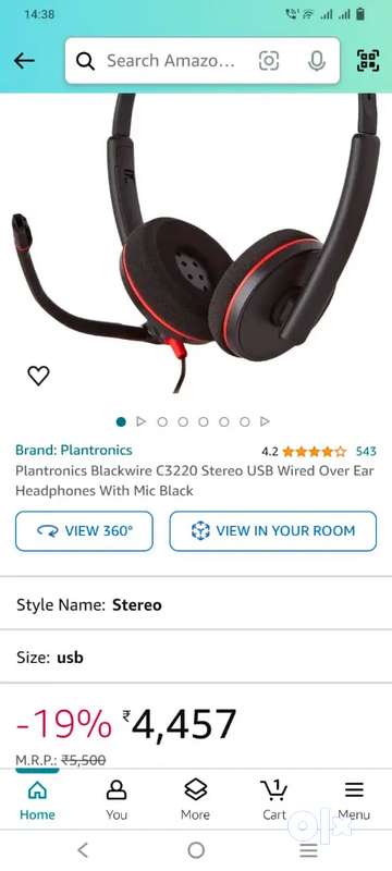 Plantronics best sale headphones c3220