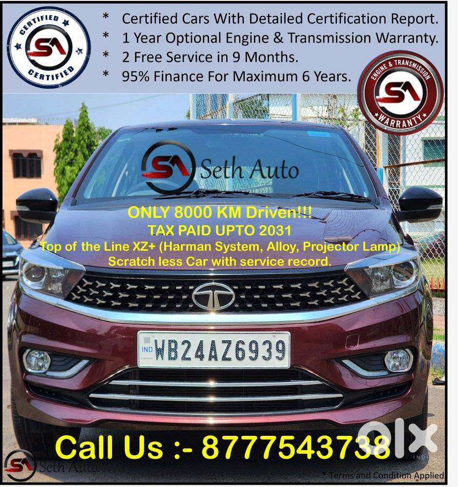 Tata Tigor 1.2 Revotron Xz Plus, 2021, Petrol