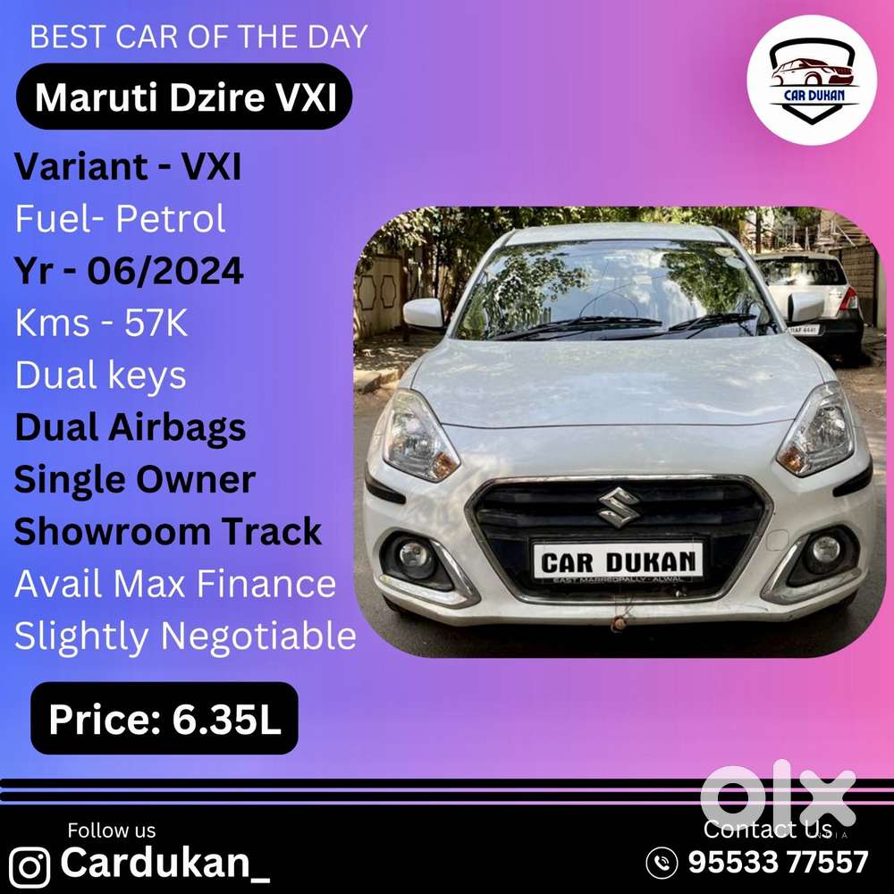 Maruti Suzuki Dzire 1.2 Vxi, 2024, Petrol