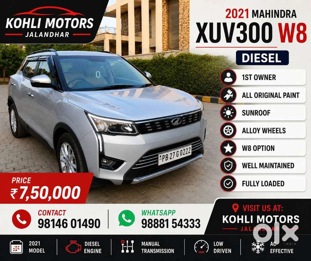 Mahindra Xuv300 W8 Option Diesel, 2021, Diesel